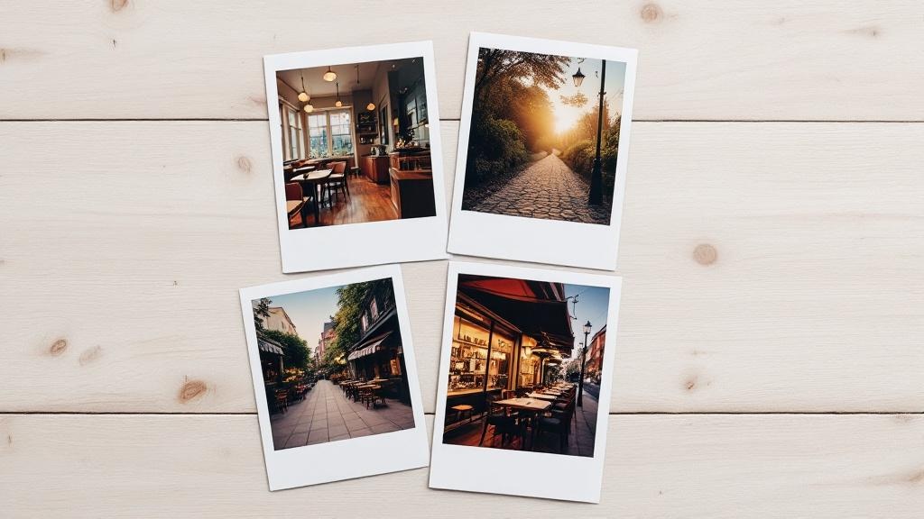 Narkis.ai dating photo examples showing one person in varied lifestyle settings